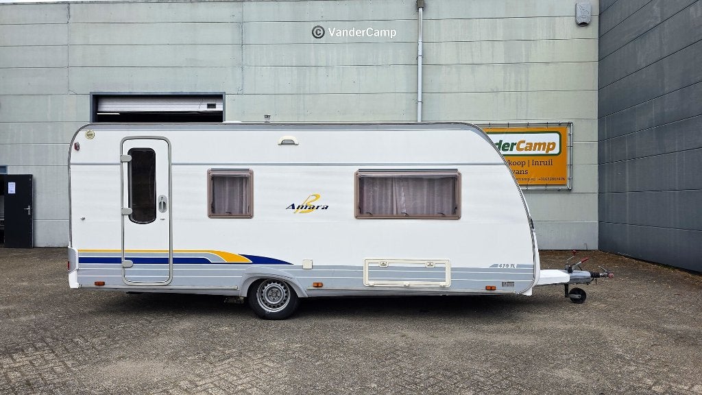 Nette Burnster Amara  470 TL, mover, voortent, aparte bedden, 2 aparte bedden, Bedrijf, Treinzit, Schokbreker