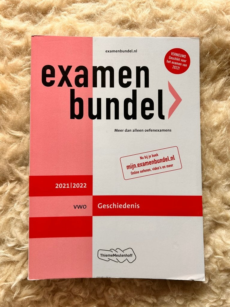 Examenbundel Geschiedenis 2021|2022, Gelezen, VWO, Geschiedenis, Diverse auteurs