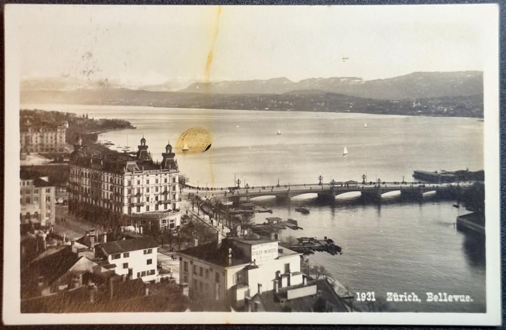 Zürich Zwitserland 1926, Verzamelen, Ansichtkaarten | Buitenland, Ophalen of Verzenden, 1920 tot 1940, Gelopen, Overig Europa