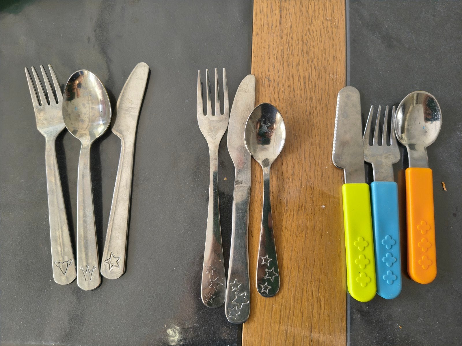 peuter bestek, Ophalen of Verzenden, Rvs of Chroom, Bestekset, Kinderbestek