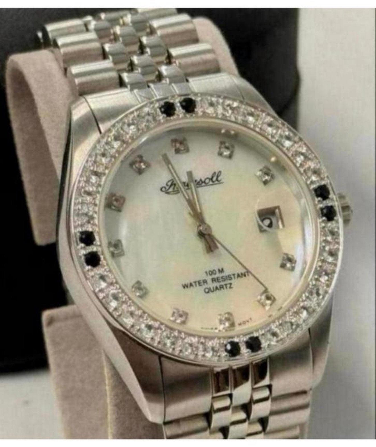 Ingersoll swiss-made Heren Horloge IN34126G + diamantjes, Sieraden, Tassen en Uiterlijk, Antieke sieraden, Ophalen of Verzenden