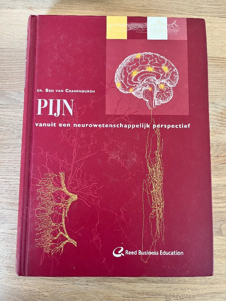 Boek: Pijn vanuit een neurowetenschappelijk perspectief, Ben van Cranenburgh, Zo goed als nieuw, Alpha, HBO