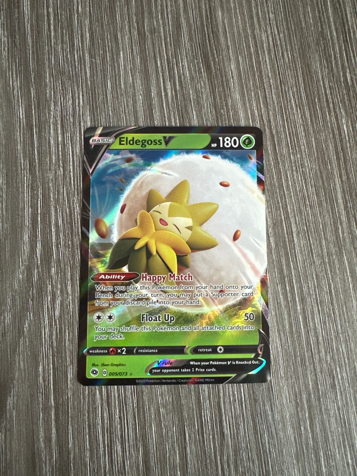 Eldegoss V - Champions Path, Hobby en Vrije tijd, Verzamelkaartspellen | Pokémon, Ophalen of Verzenden, Zo goed als nieuw, Losse kaart