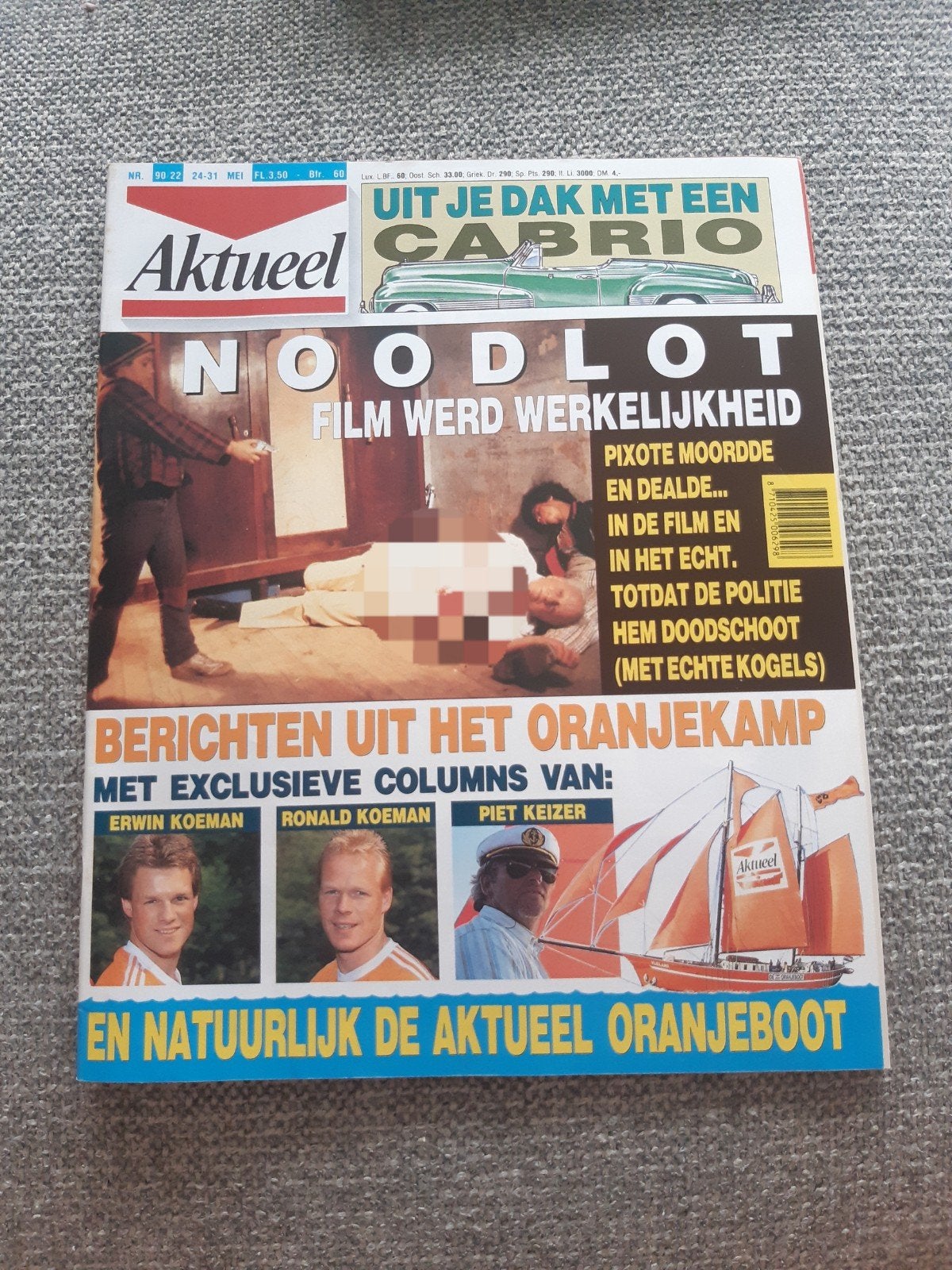 22.Aktueel 1990. Erwin en Ronald Koeman. Edu Nandlall. Jack, Verzenden, 1980 tot heden, Tijdschrift