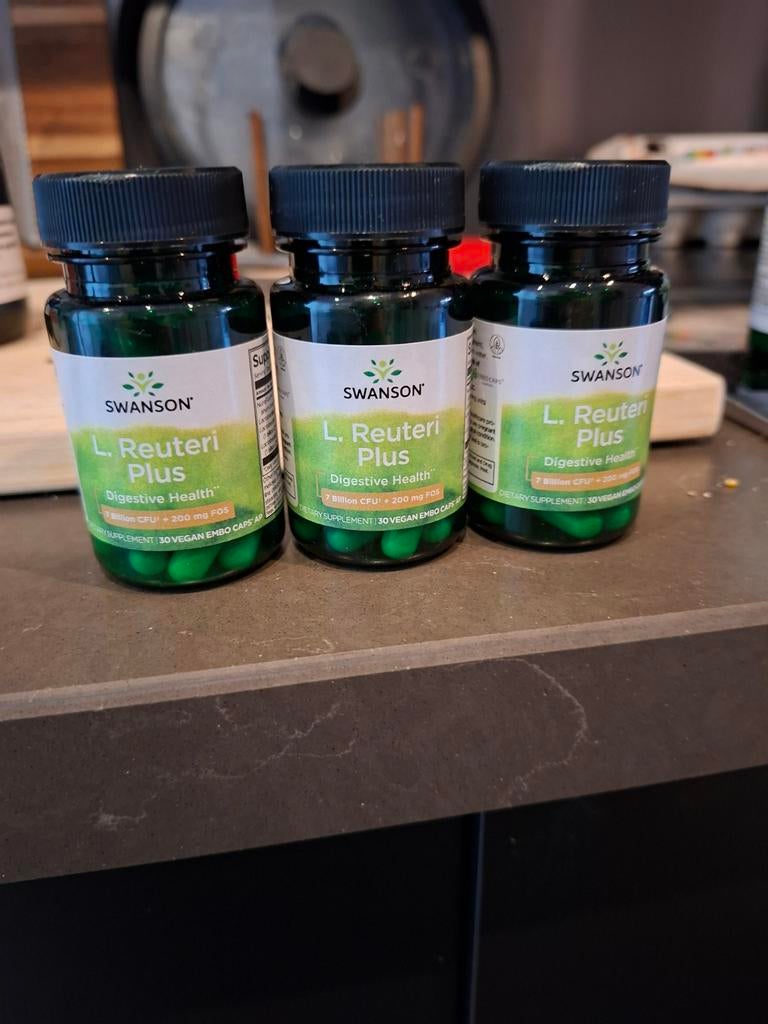 3x Swanson L. Reuteri Plus Probiotica - 2x Nieuw, 1x Geopend, Ophalen of Verzenden, Nieuw, Overige typen