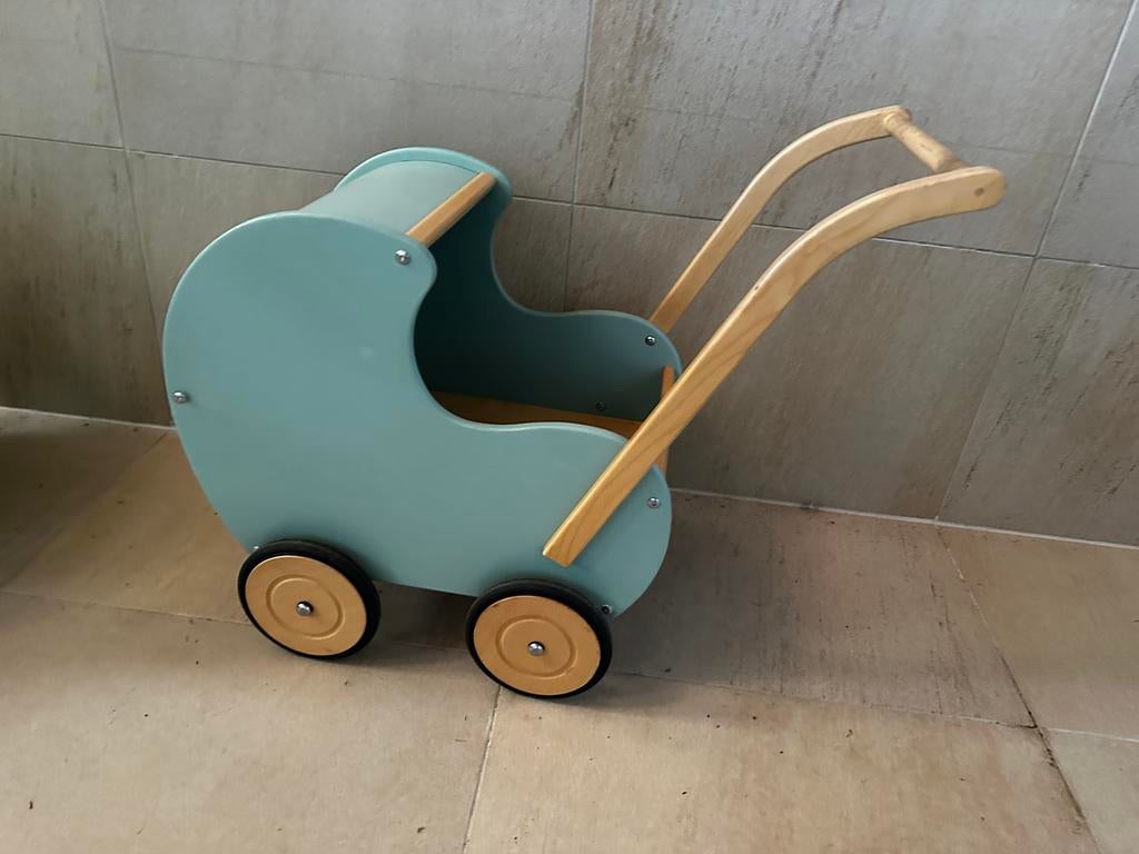 Houten kinderwagentje - Zo goed als nieuw, Ophalen of Verzenden, Zo goed als nieuw, Jongen of Meisje