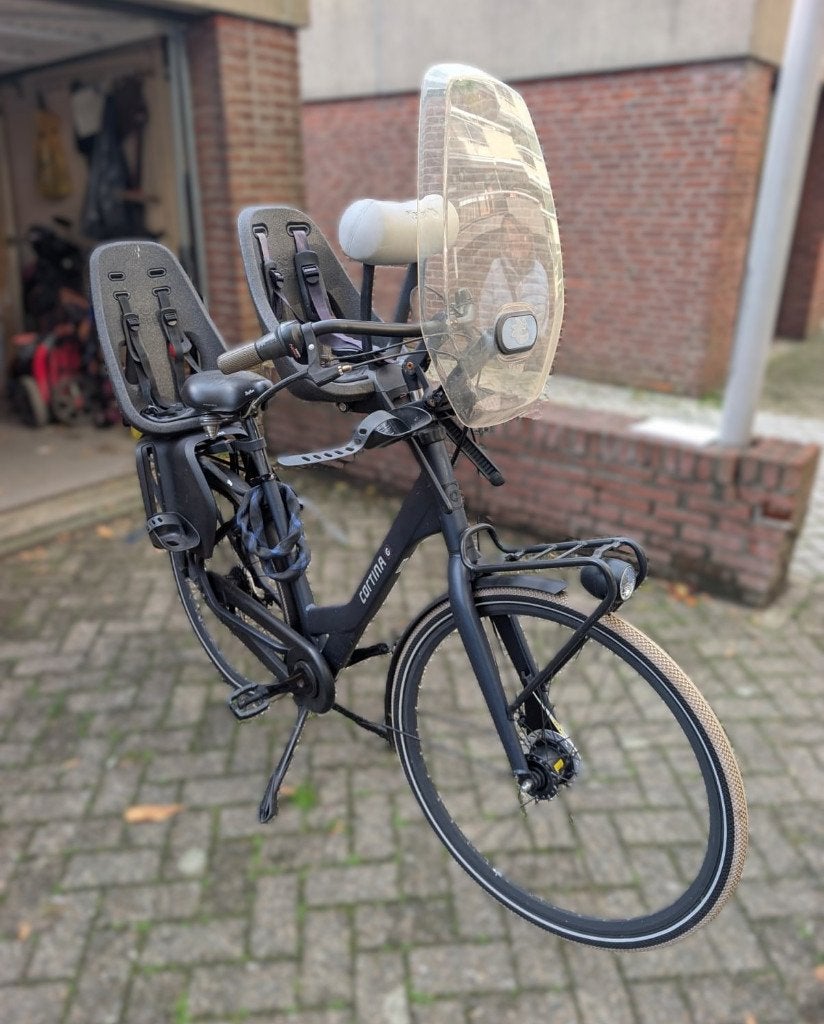 Cortina Moederfiets - Zo goed als nieuw, Fietsen en Brommers, 2 zitjes, Zo goed als nieuw, Dubbele standaard, 50 tot 53 cm