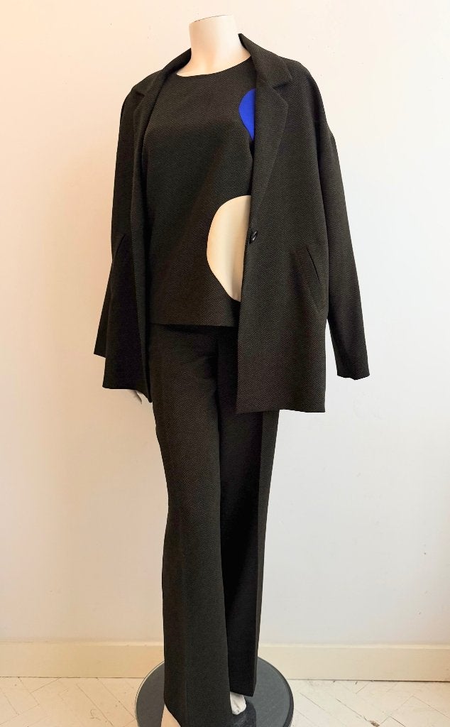 Essentiel Antwerp pak blouse en jas 40 broek 42, Ophalen of Verzenden, Zo goed als nieuw, Maat 38/40 (M)