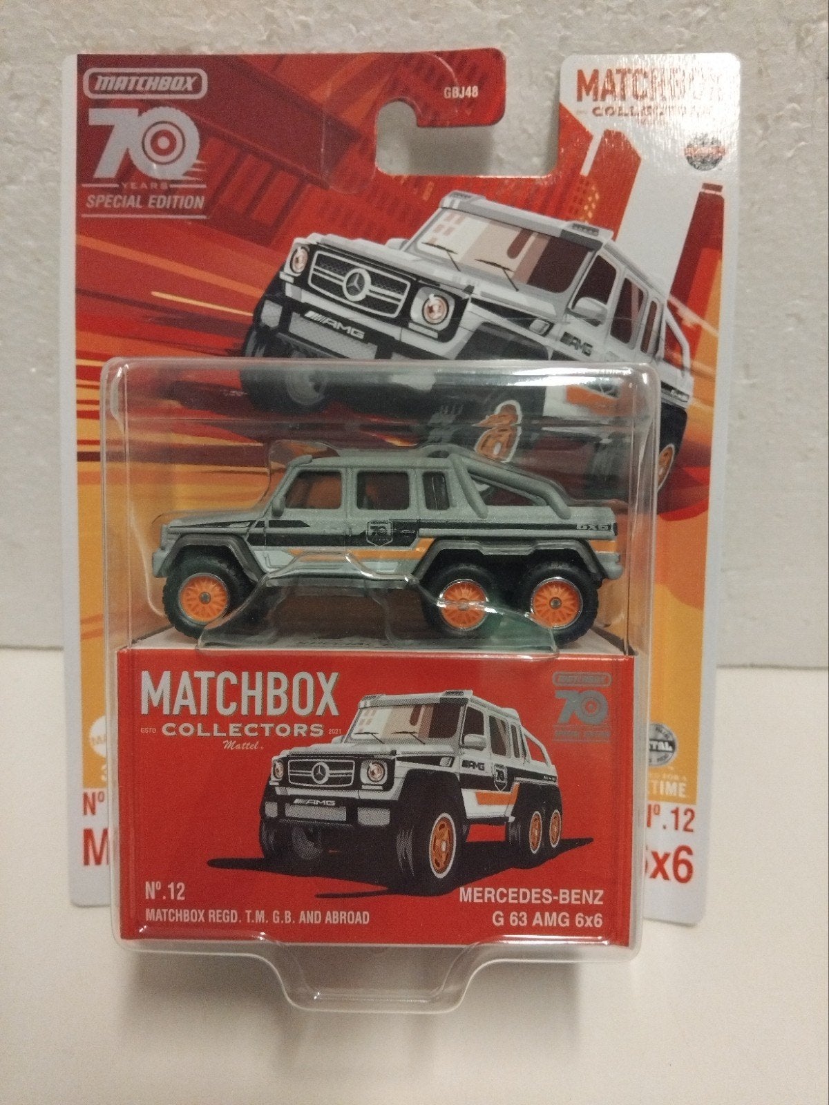 Matchbox # 70th anniversary Mercedes G 63 AMG 6wheeler 3INCH, Ophalen of Verzenden, Zo goed als nieuw, Auto