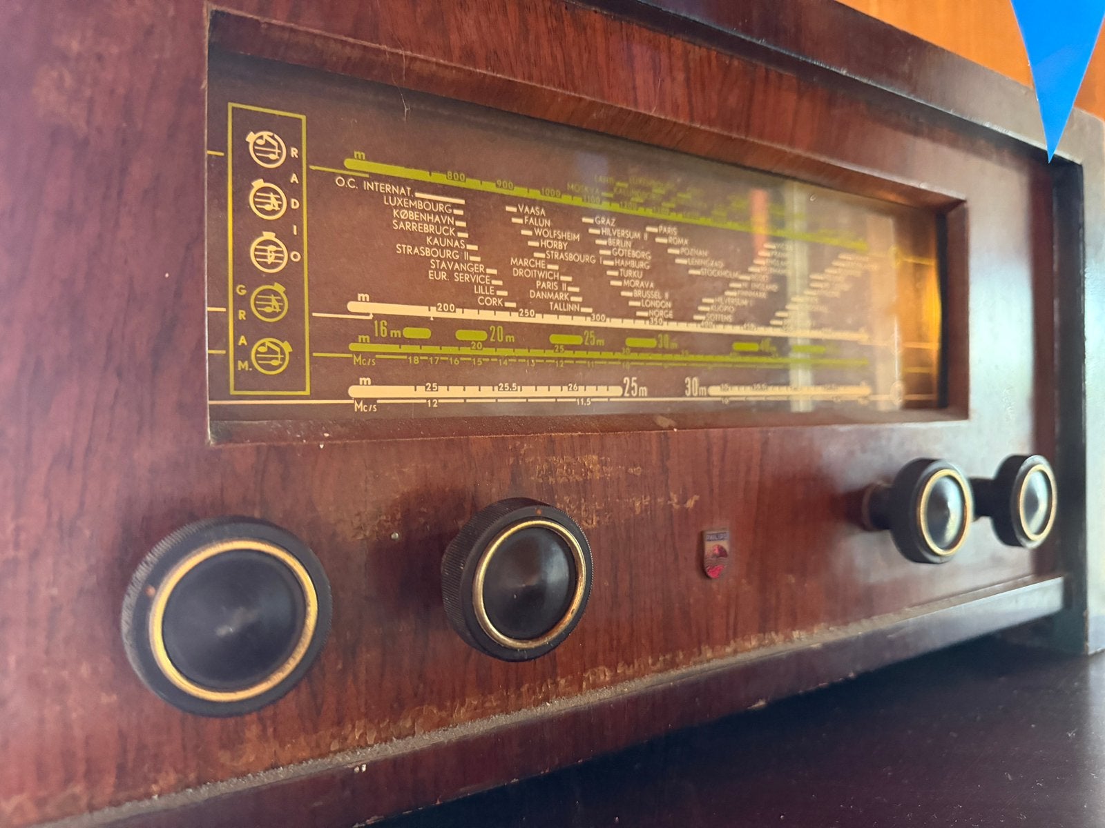 Ouderwetse Philips radio, Ophalen of Verzenden