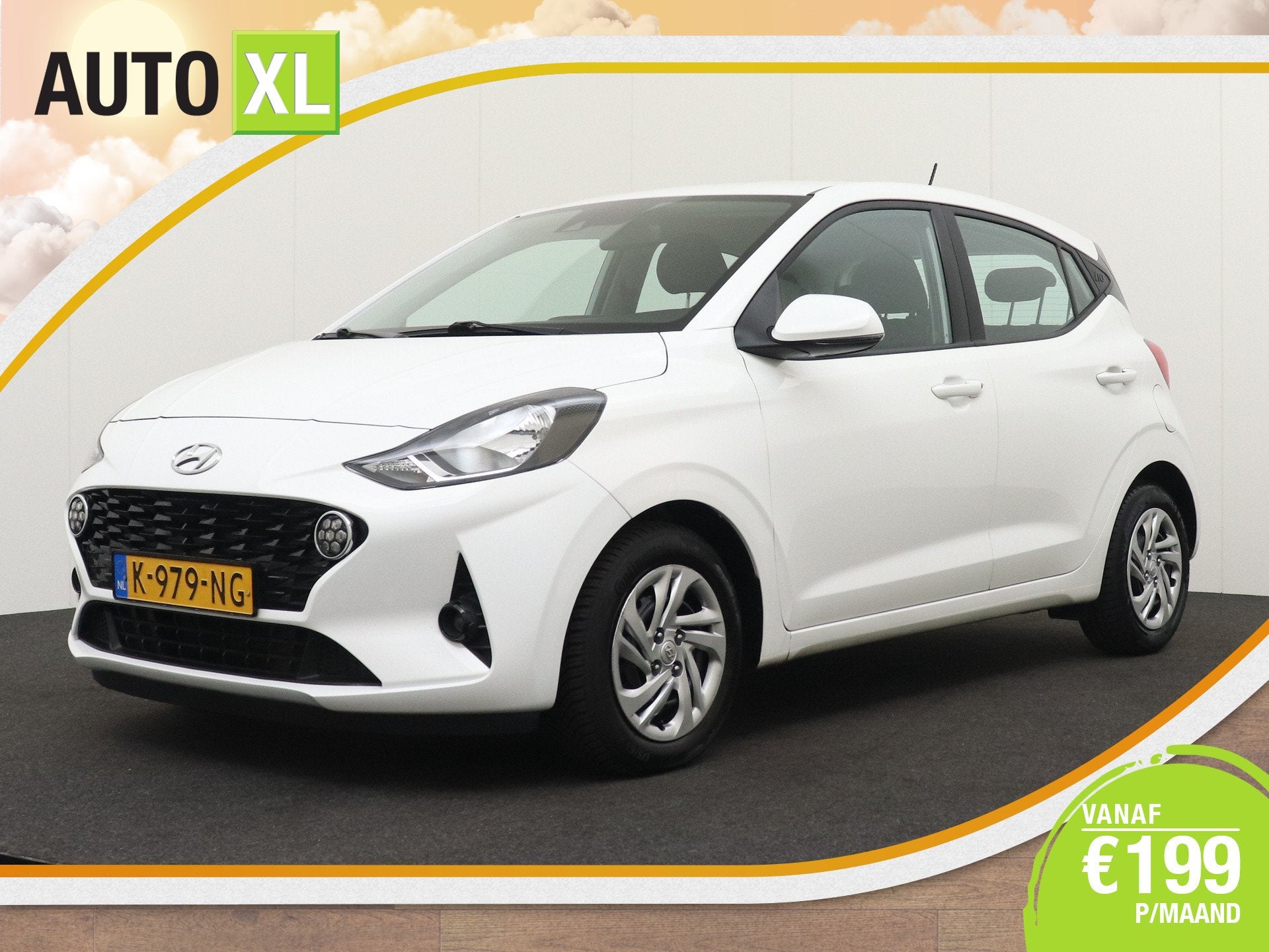 Hyundai i10 1.0 Aut Comfort 5-zits Carplay Cruise LED, Auto's, Dealer onderhouden, Stof, Gebruikt, 899 kg