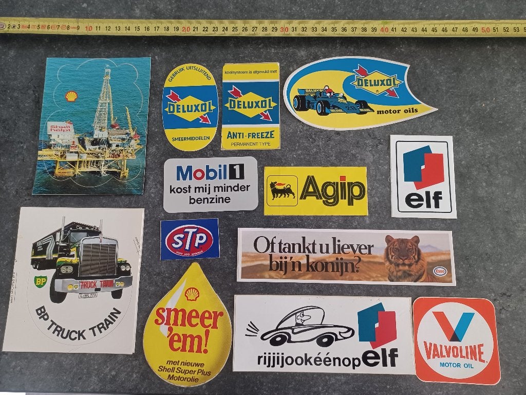 stickers olie smeermiddelen, Ophalen of Verzenden