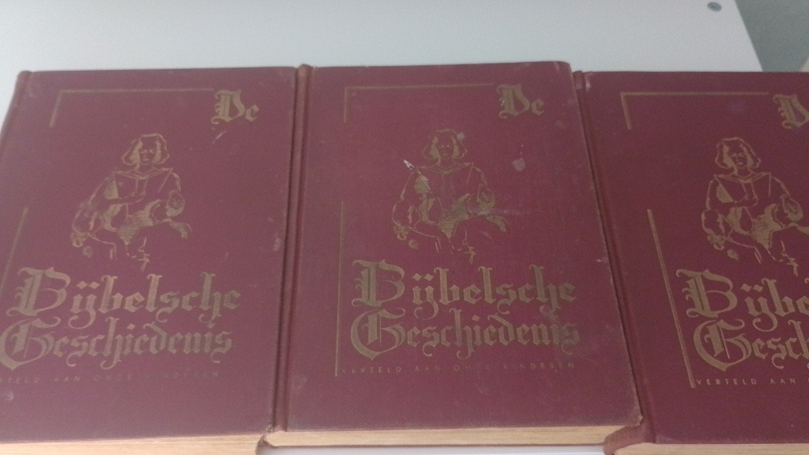 De Bijbelsche Geschiedenis - 3 delen kinderbijbel, Ophalen of Verzenden, Joh. Vreugdenhil 3e druk