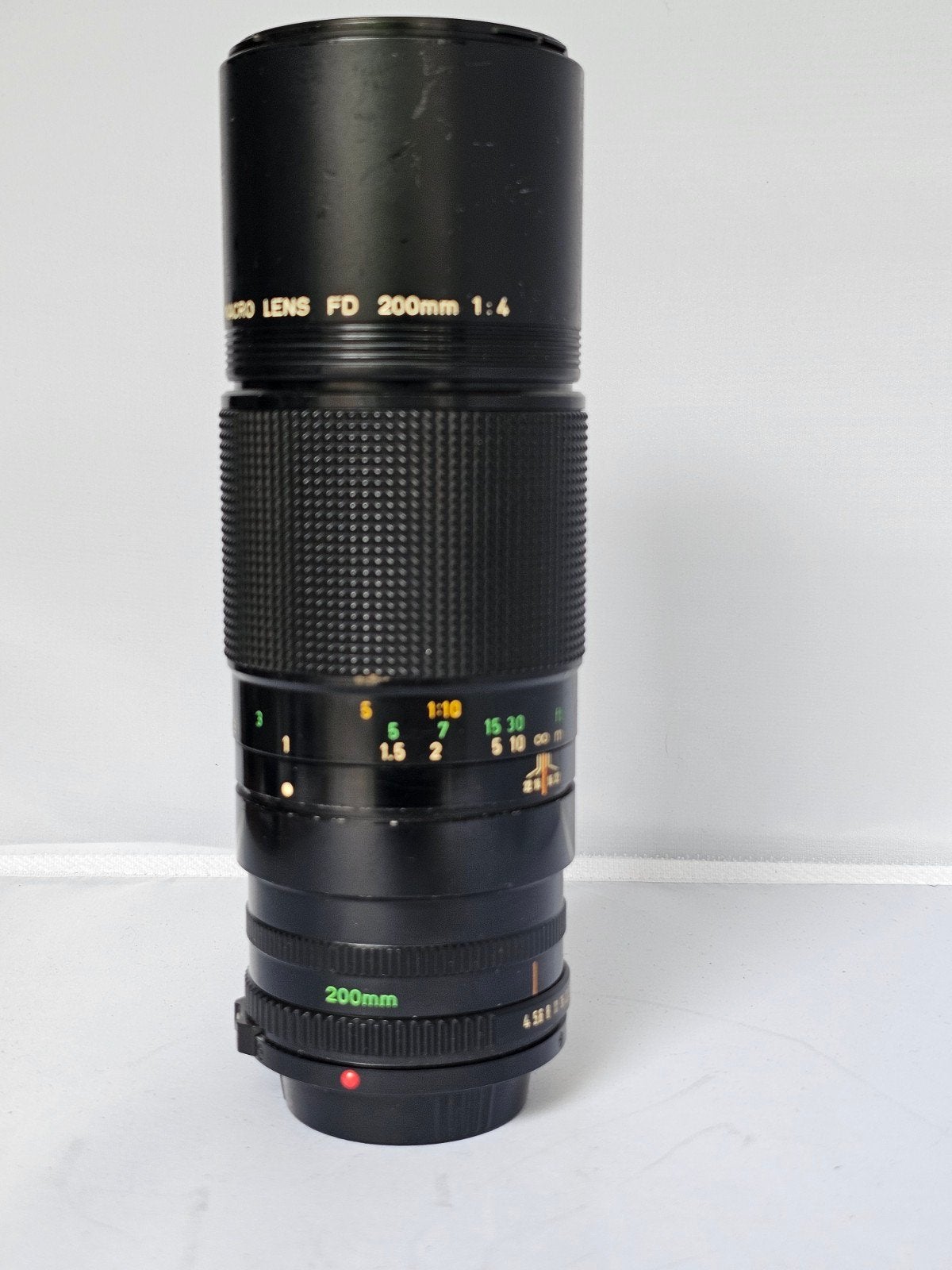Canon nFD 200 mm F4 macro lens, Audio, Tv en Foto, Fotografie | Lenzen en Objectieven, Ophalen of Verzenden, Gebruikt, Macrolens