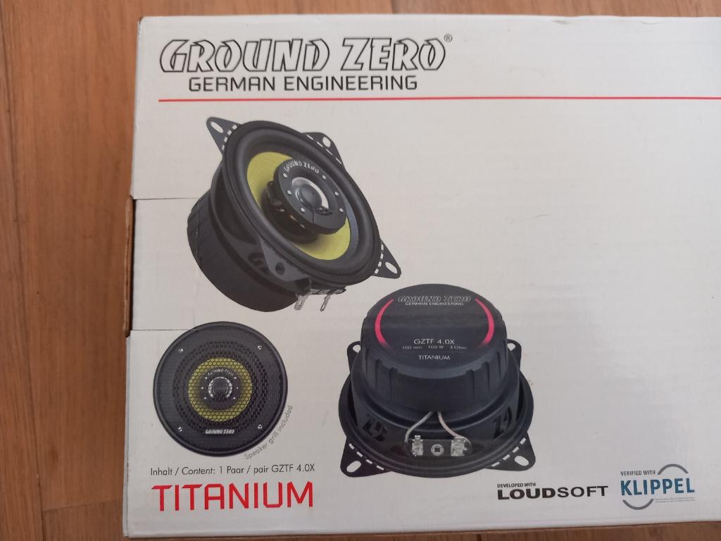 speakers Ground Zero GZTF 4.0X, mooi geluid, compact, NIEUW, Auto diversen, Autospeakers, Ophalen of Verzenden, Nieuw