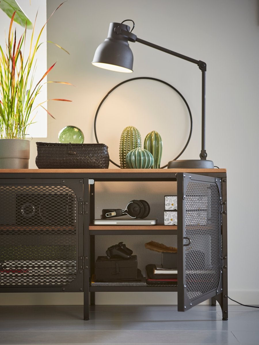 Ikea Fjällbo industriele meubel set, 100 tot 150 cm, 50 tot 100 cm, Zo goed als nieuw, Industrieel