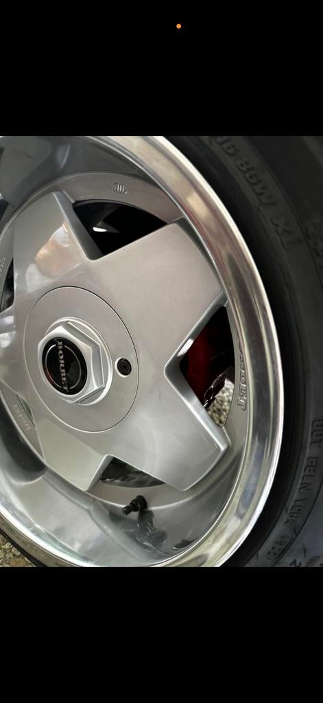 Borbet A 9J 16 inch 5x100 velgen met nieuwe banden, Auto-onderdelen, Banden en Velgen, Ophalen, Gebruikt, 16 inch, Banden en Velgen