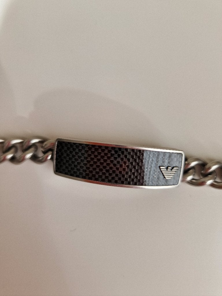 Armani armband, Ophalen of Verzenden, Zo goed als nieuw, Zilver, Zilver