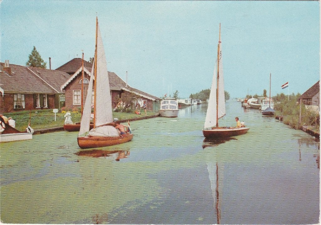 VINKEVEEN Gemeenlandsvaart met Zeilboten, Verzamelen, Verzenden, 1960 tot 1980, Gelopen, Utrecht