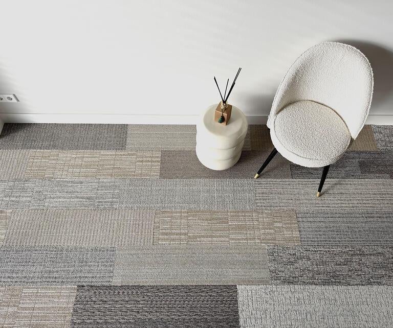 Japandi Beige tapijttegels goedkoop in mix 25x100cm, 75 m² of meer, Beige, Nieuw, Ophalen of Verzenden