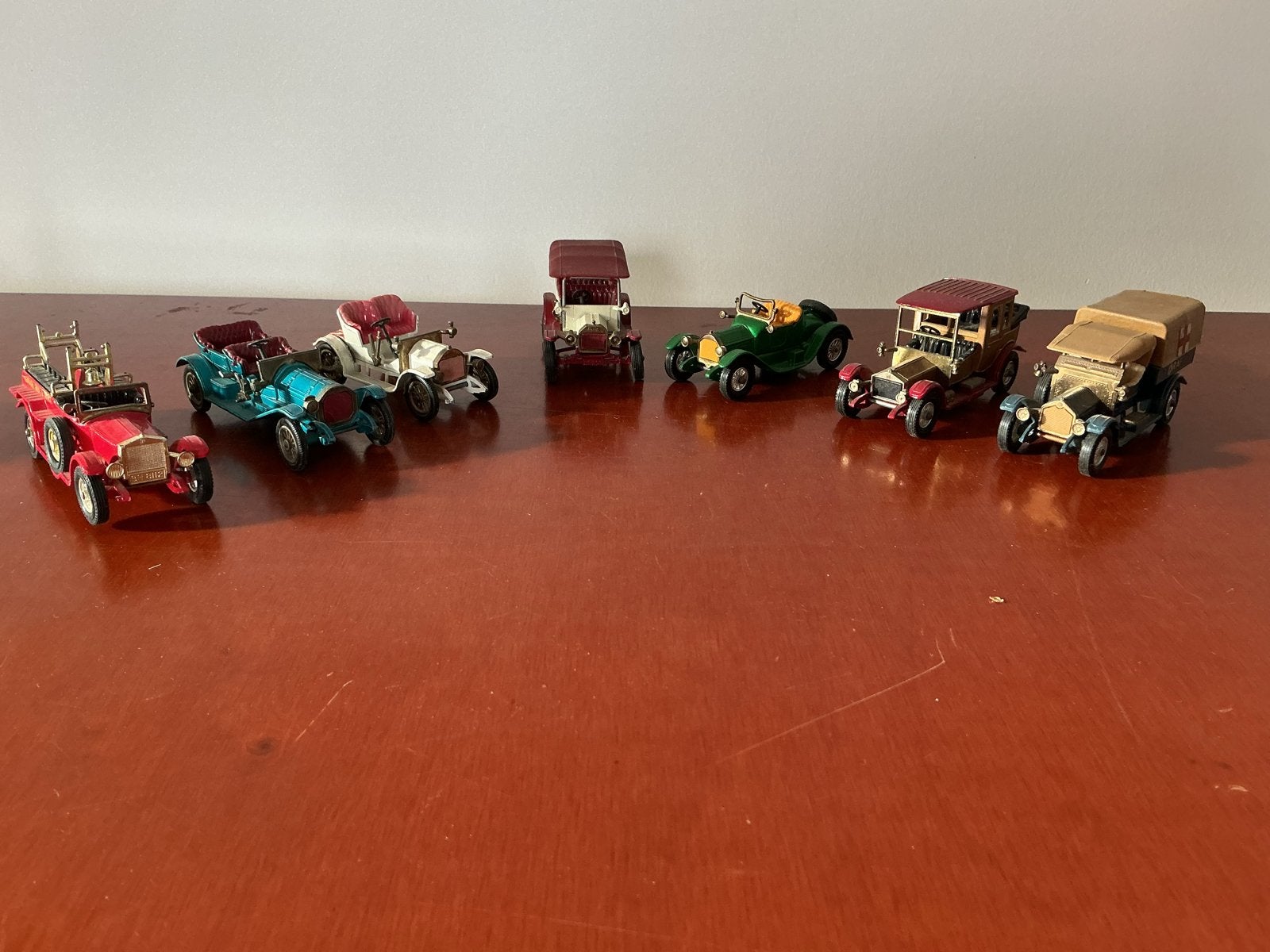 Verzameling van 9 vintage modelauto's, Overige merken, Gebruikt, 1:50 of kleiner, Auto