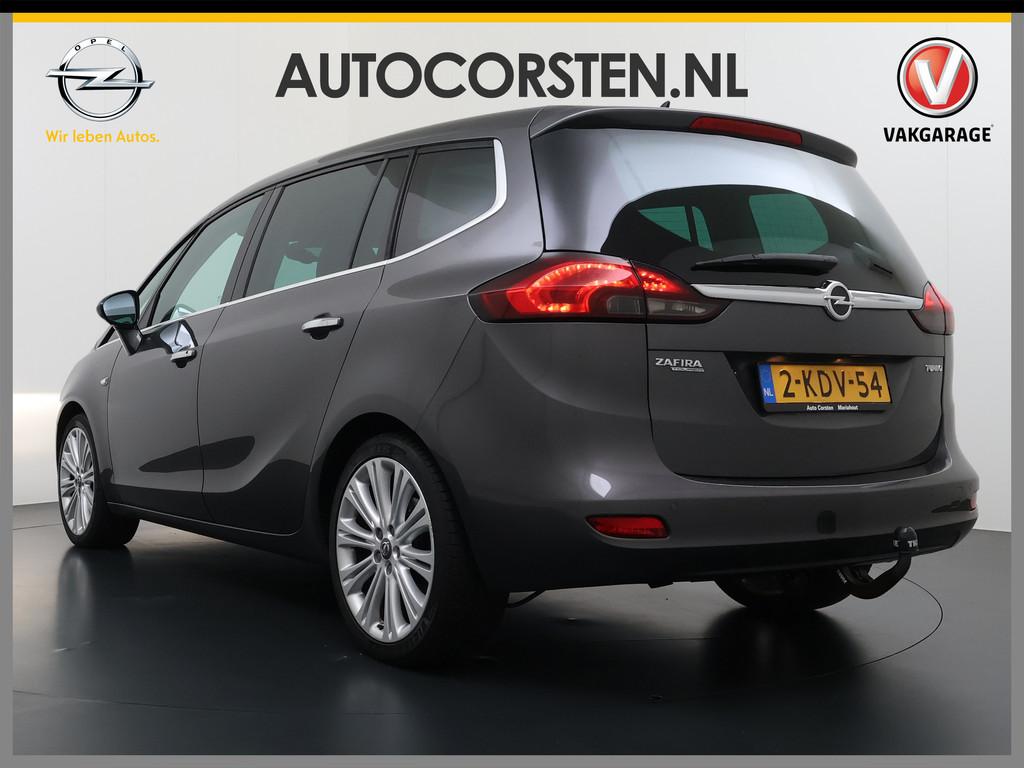 Opel Zafira Tourer T 141PK AUT-6 Leer Pano-Ruit+Dak Xenon 19, Euro 5, Zwart, 4 cilinders, Bedrijf