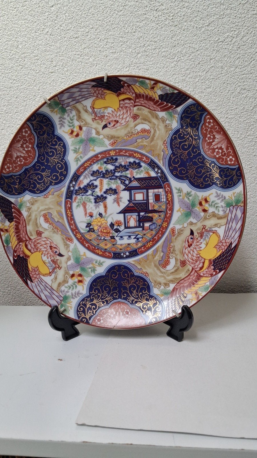 Decoratief Japans bord met traditionele motieven, Ophalen of Verzenden