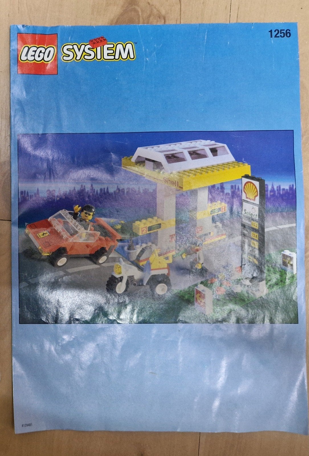 Lego 1256 Shell petrol pump, Lego, Ophalen of Verzenden, Complete set, Inclusief instructies
