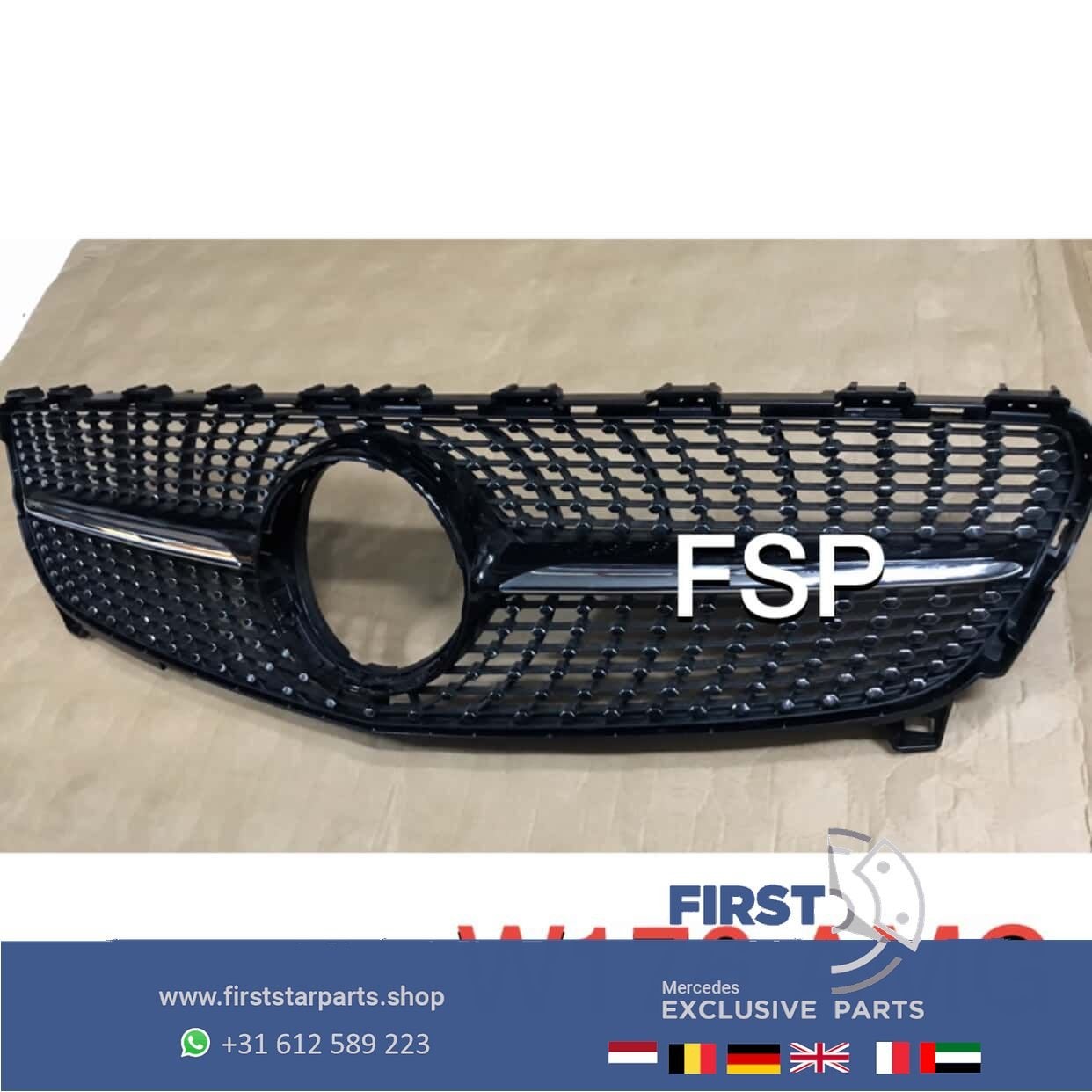 W176 FACELIFT AMG Diamond Gril ORIGINEEL Mercedes A Klasse 2, Gebruikt, -, Ophalen of Verzenden, -