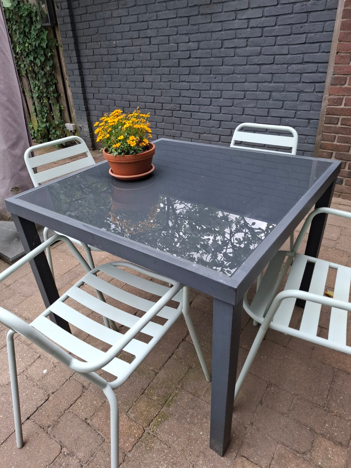 tuintafel, Ophalen, Gebruikt, Aluminium
