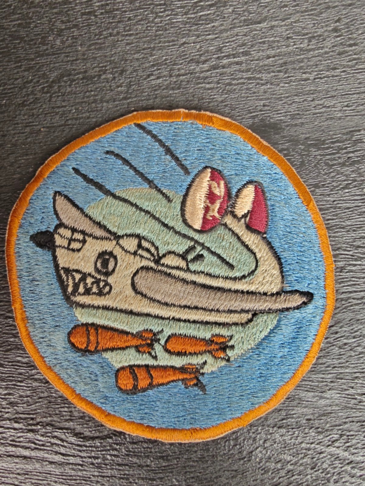 Patch remake jaren 70 WW2 US Army Air Force 320 Bomb Squadro, Ophalen of Verzenden, Luchtmacht, Amerika, Embleem of Badge