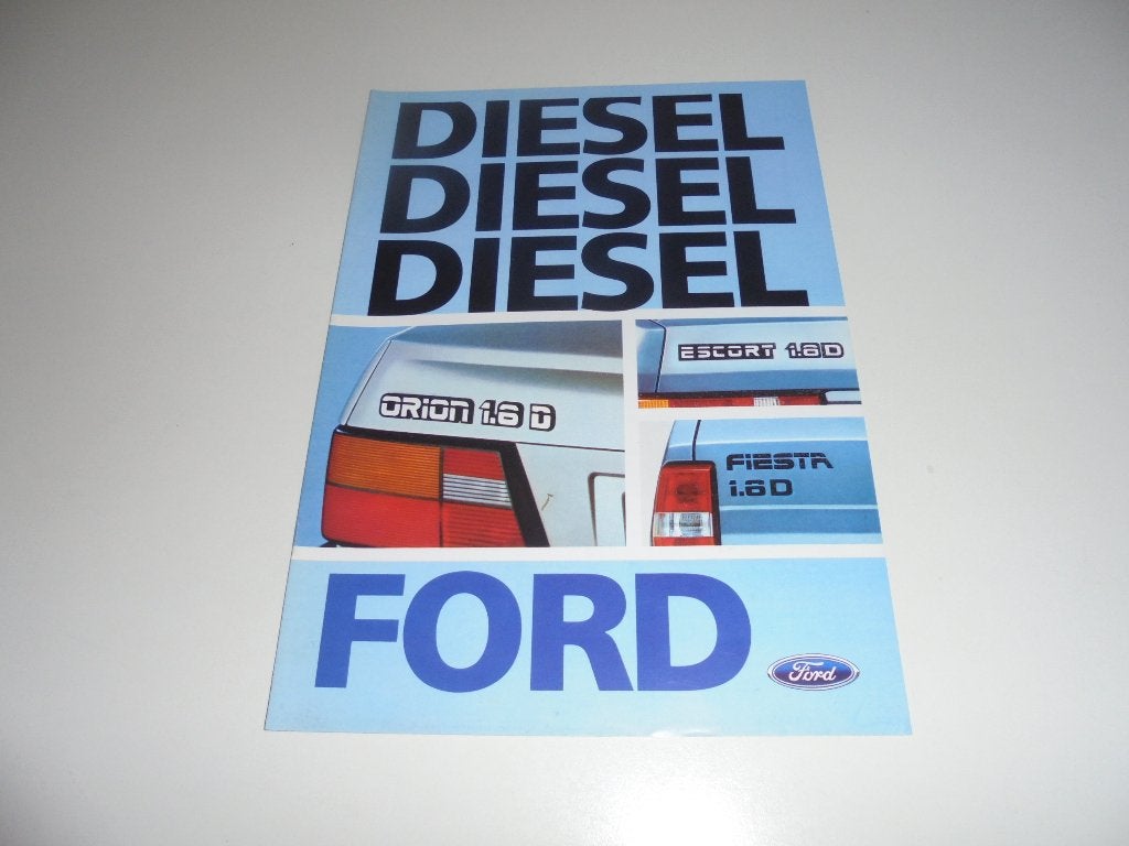 brochure nieuwe Ford 1.6 dieselmotor  1984, Ophalen of Verzenden, Nieuw, Ford