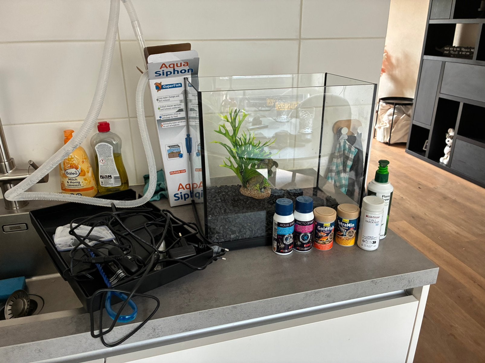 Nieuw aquarium, Dieren en Toebehoren, Ophalen of Verzenden, Zo goed als nieuw