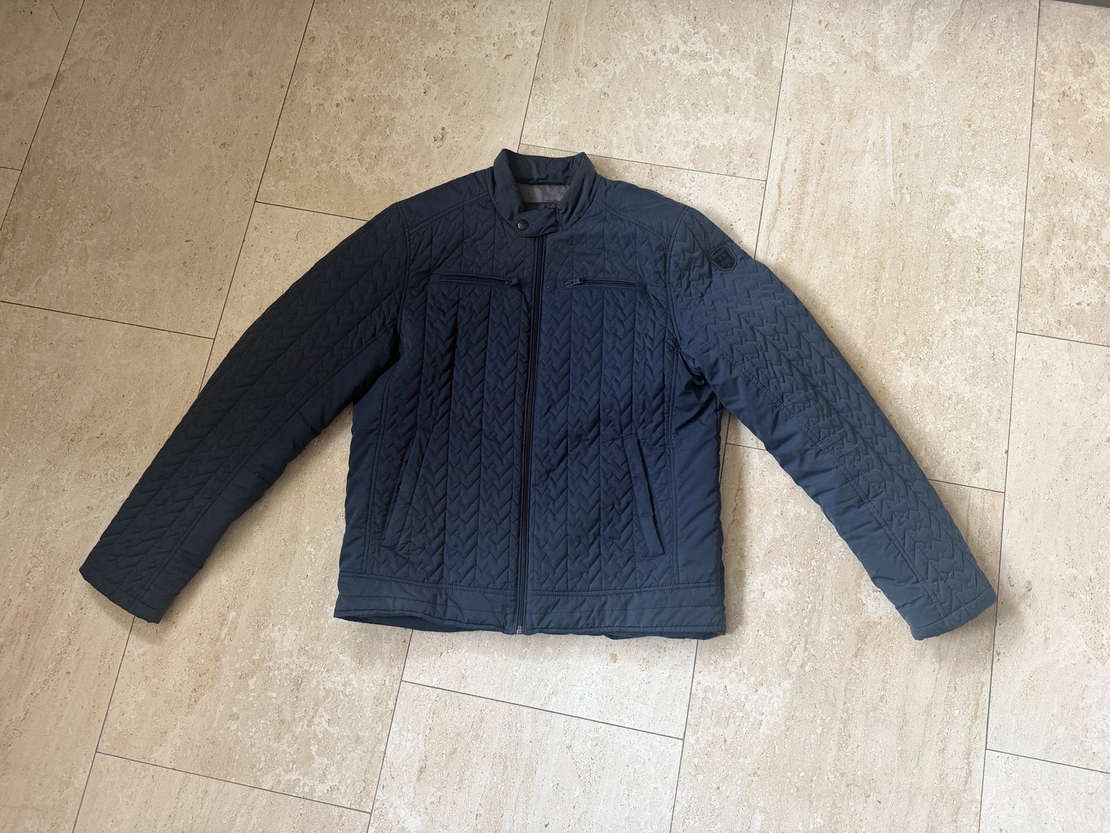 Vanguard gewatteerde jas - Maat XL - Donkerblauw, Ophalen of Verzenden, Zo goed als nieuw, Maat 56/58 (XL), Blauw