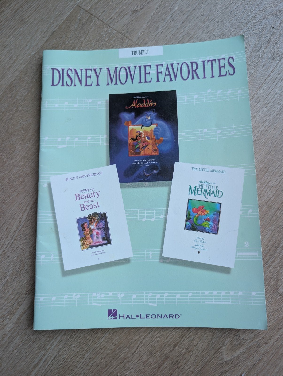 Disney Trompet Liedjes - oa  Aladdin, belle en het Beest, Ophalen of Verzenden, Zo goed als nieuw, Koperblazer