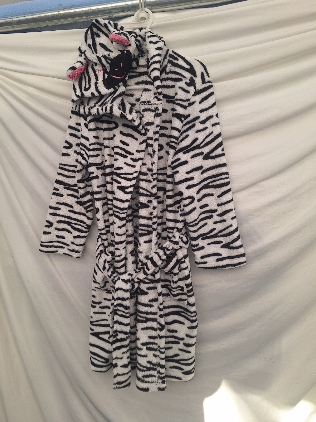 Badjas hema zebra maat 122/128, Ophalen of Verzenden, Gebruikt, Meisje, Nacht- of Onderkleding