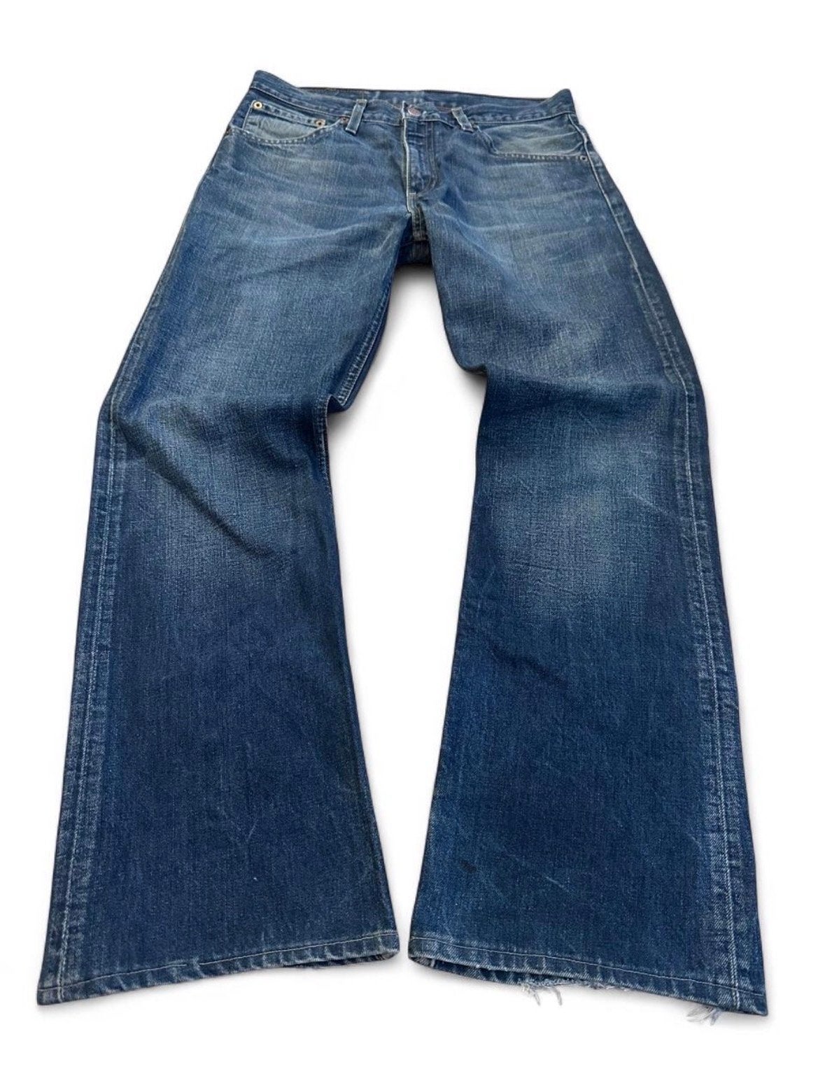 Levi's 507 Bootcut Jeans 30x30 2007 Blauw Denim Low Rise Y2K, Ophalen of Verzenden, Gedragen, Blauw, W32 (confectie 46) of kleiner