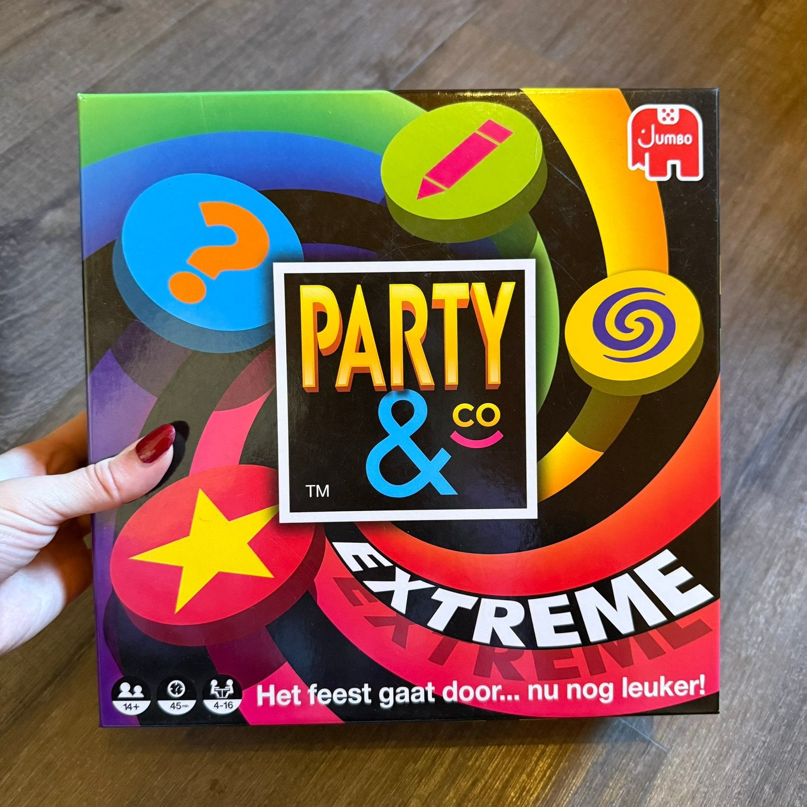 Jumbo - Party & Co Extreme - Bordspel, Hobby en Vrije tijd, Gezelschapsspellen | Bordspellen, Vijf spelers of meer, Ophalen of Verzenden