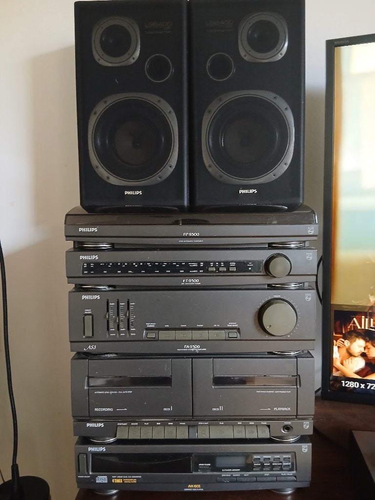 Philips Hifi Set met Speakers - Vintage Audio Systeem, Philips, Gebruikt, Tuner of Radio, Losse componenten