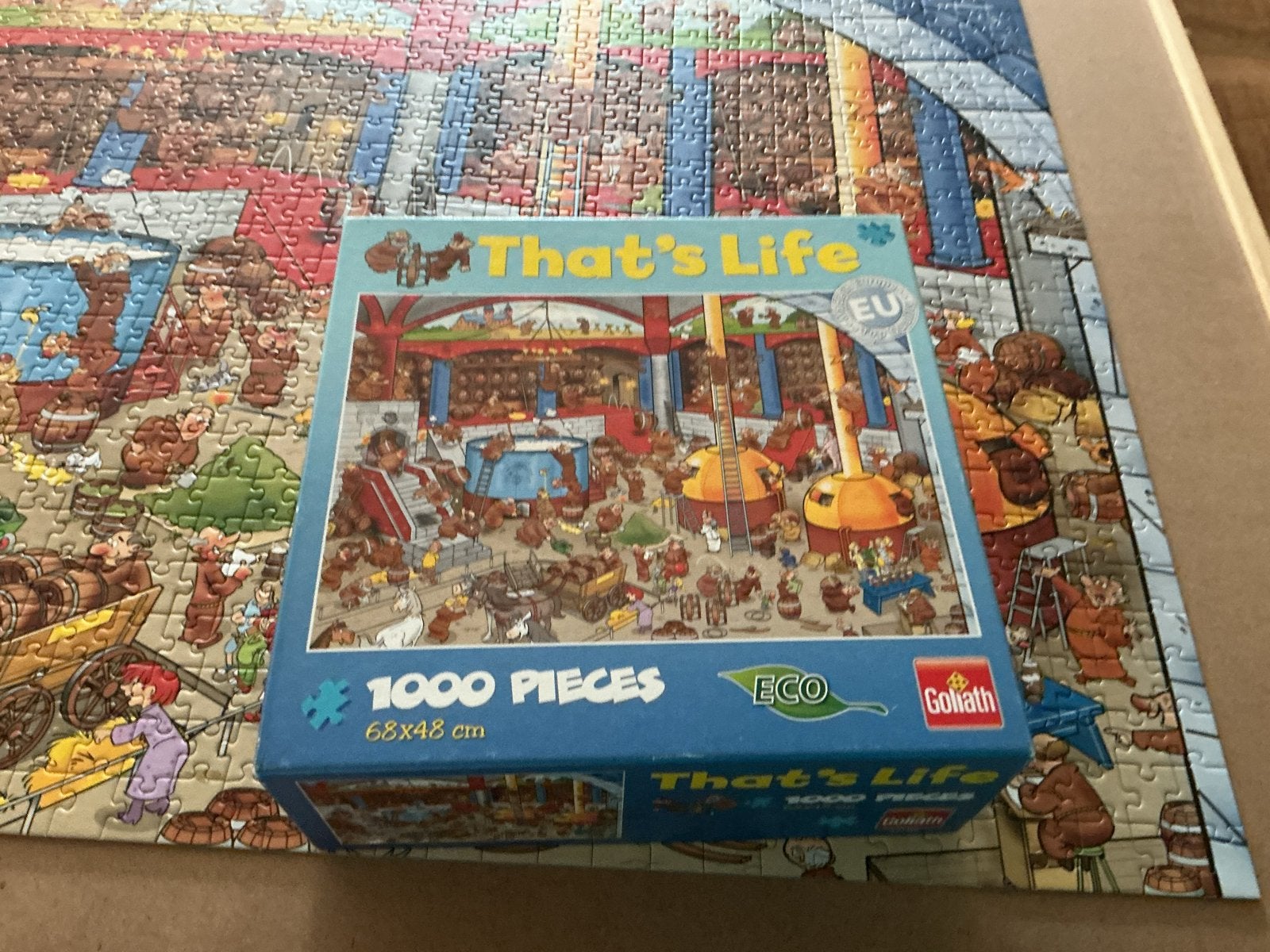 That's Life legpuzzel 1000 stukjes - Compleet, Ophalen of Verzenden, 500 t/m 1500 stukjes, Zo goed als nieuw, Legpuzzel