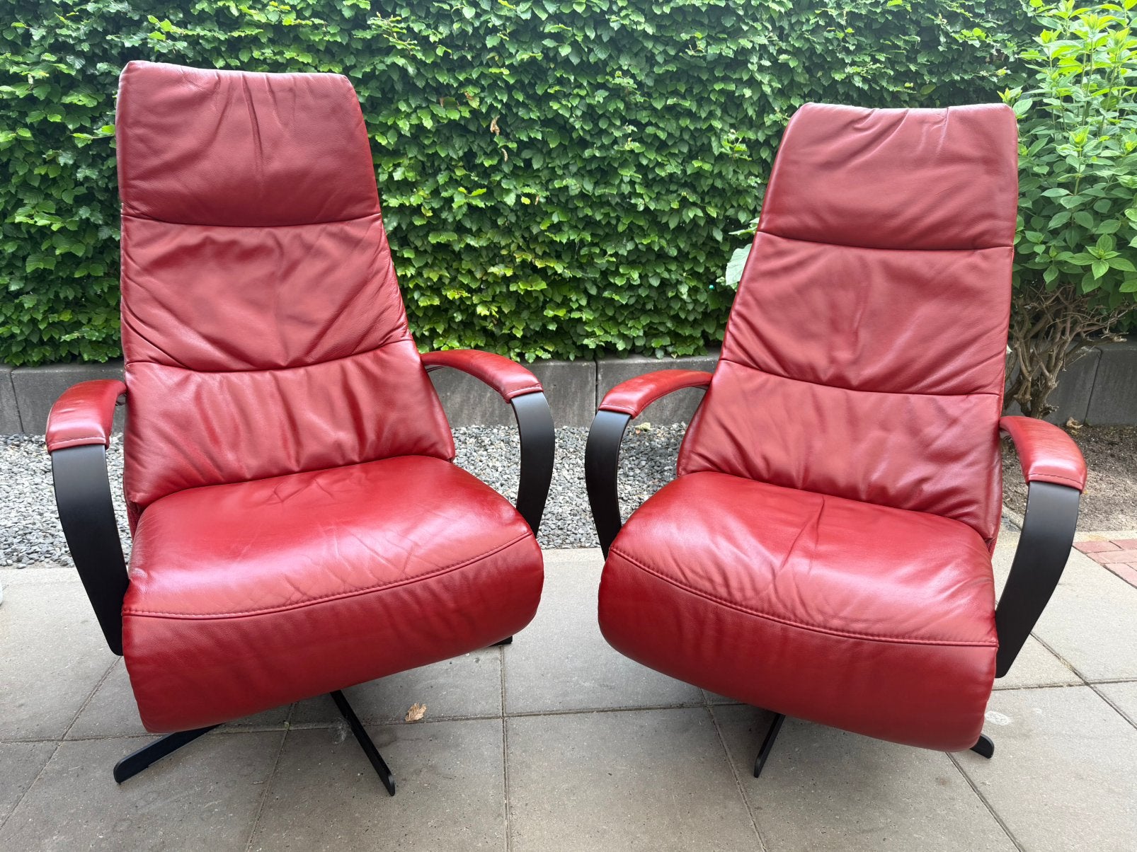 Prominent set relax fauteuils gratis bezorging relaxstoel, Ophalen of Verzenden, Zo goed als nieuw, Leer, 100 tweedehands en nieuw Top merken  in alle kleuren