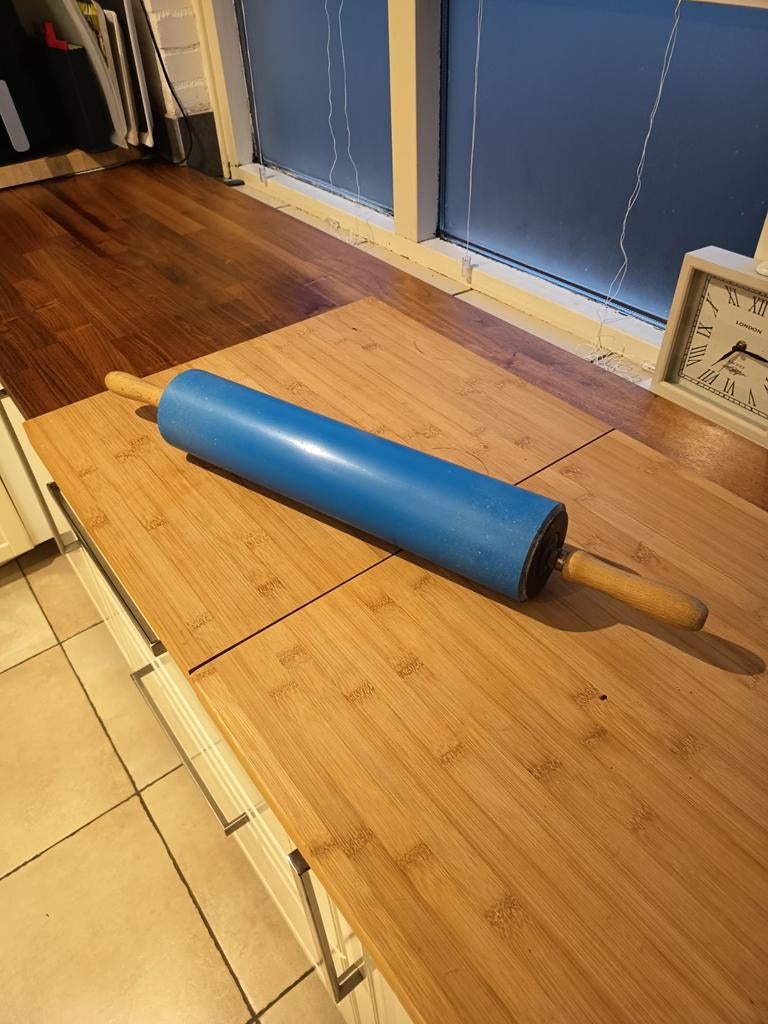 Professionele deegroller - Blauw, Ophalen of Verzenden, Gebruikt