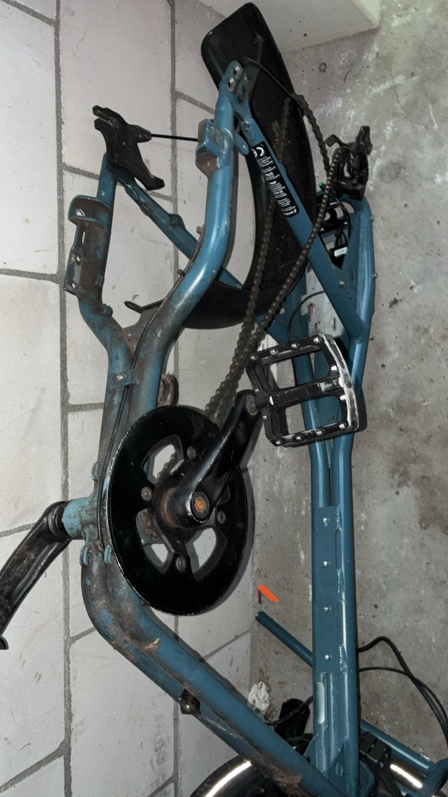 Super 73 frame hudson blue met trapsensor, Overige merken, 20 inch of meer, Gebruikt, Ophalen of Verzenden