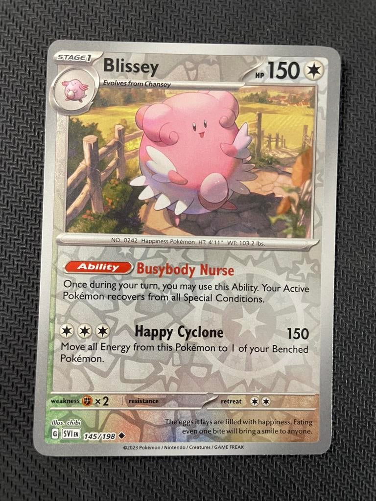 Blissey 145/198 Reverse Holo Scarlet & Violet Packfresh, Verzenden, Zo goed als nieuw