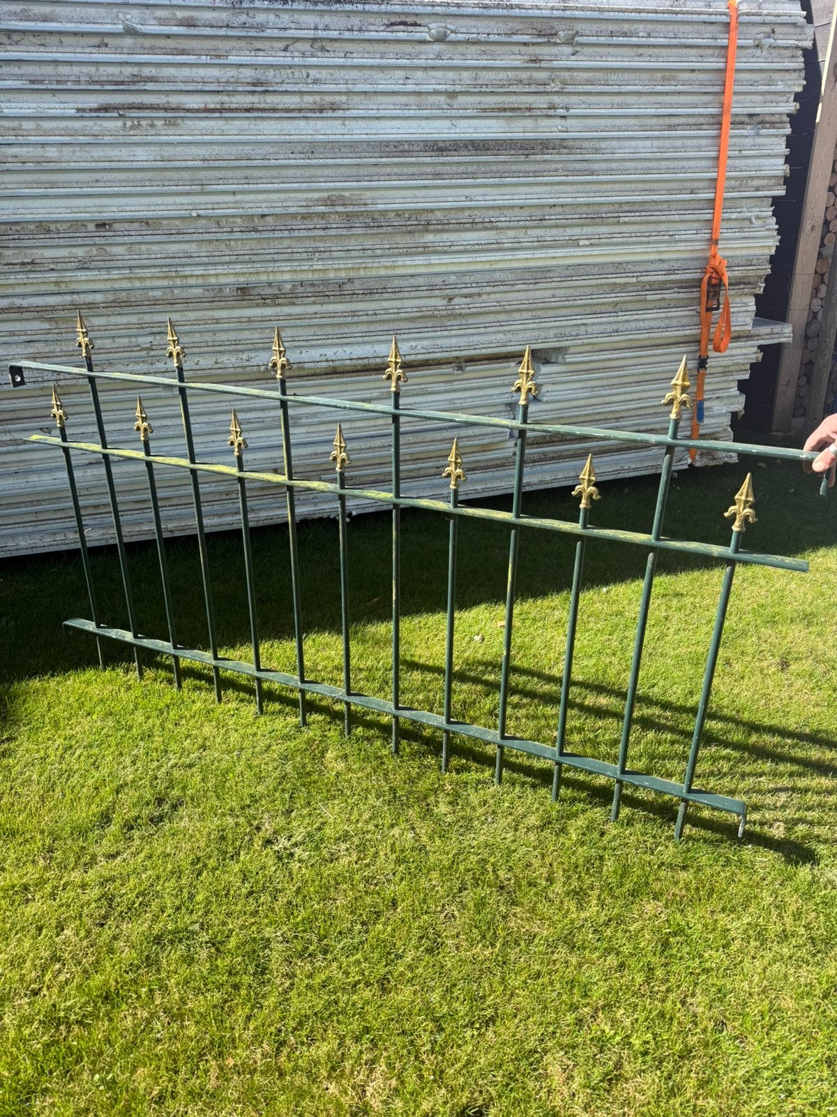 Sierhekwerk met poort (zonder palen), Tuin en Terras, Ophalen, Met poort, Gebruikt, Spijlenhekwerk