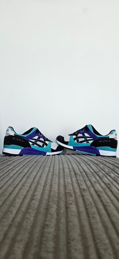 Asics Gel Lyte 3 OG 'Techno Cyan', Maat 44,5 / 28,25 cm., Overige kleuren, Ophalen of Verzenden, Asics, Sneakers of Gympen