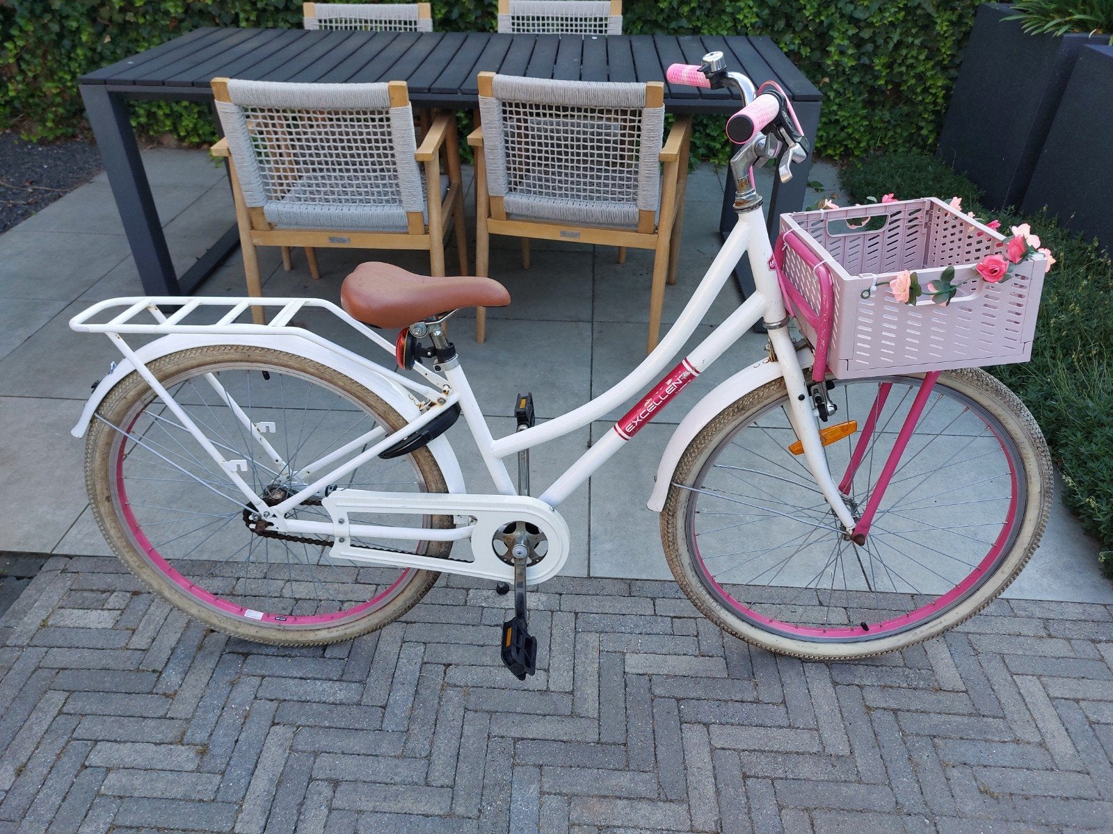 meisjesfiets volare excellent wielmaat 26 inc, Fietsen en Brommers, Fietsen | Meisjes, Gebruikt, Handrem, Volare Excelent, Ophalen