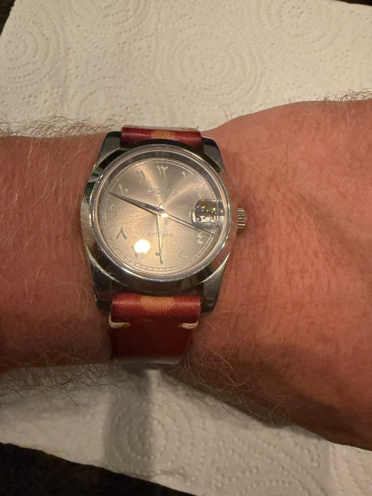 Seiko automaat, Ophalen of Verzenden, Zo goed als nieuw, Staal, Seiko
