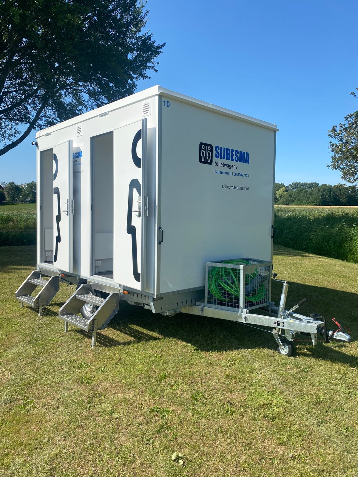 Nette toiletwagens te huur Friesland, Ophalen of Verzenden, Zo goed als nieuw, Overige