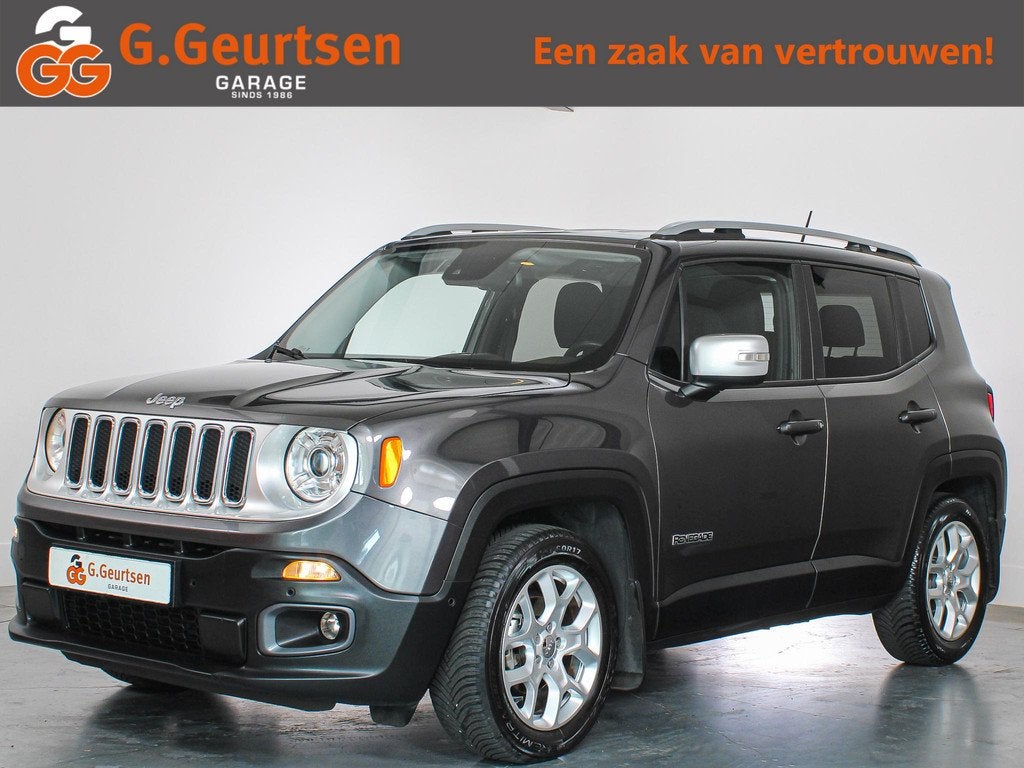 Jeep Renegade 1.4 MultiAir Limited Trekhaak, Stoel/Stuurverw, Auto's, Stof, Gebruikt, 4 cilinders, Automatische klimaatregeling